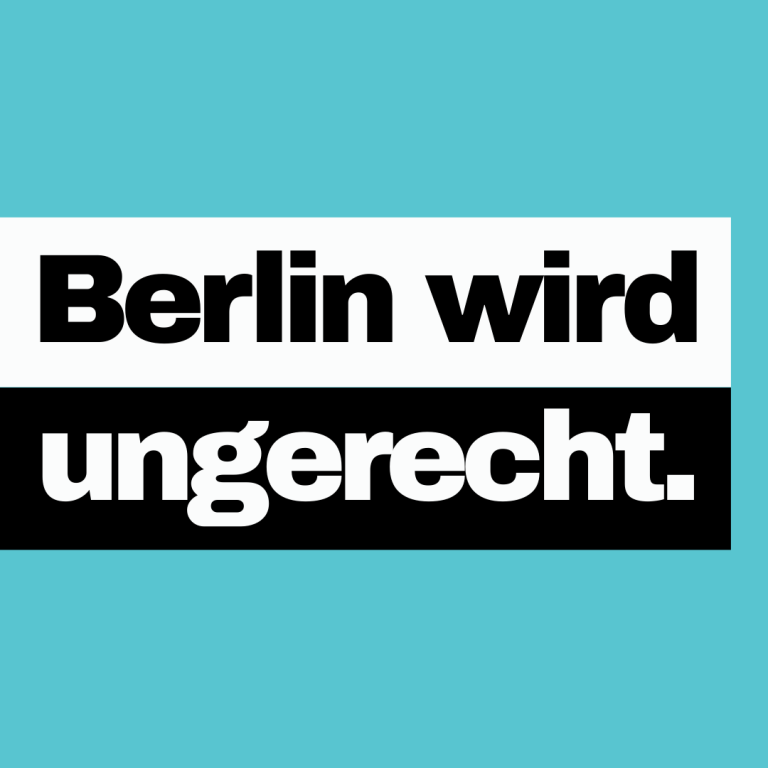 Kampagnenmotiv zur CDU Berlin mit Kritik an ungleichen Bildungschancen und fehlender Chancengerechtigkeit in Berlin